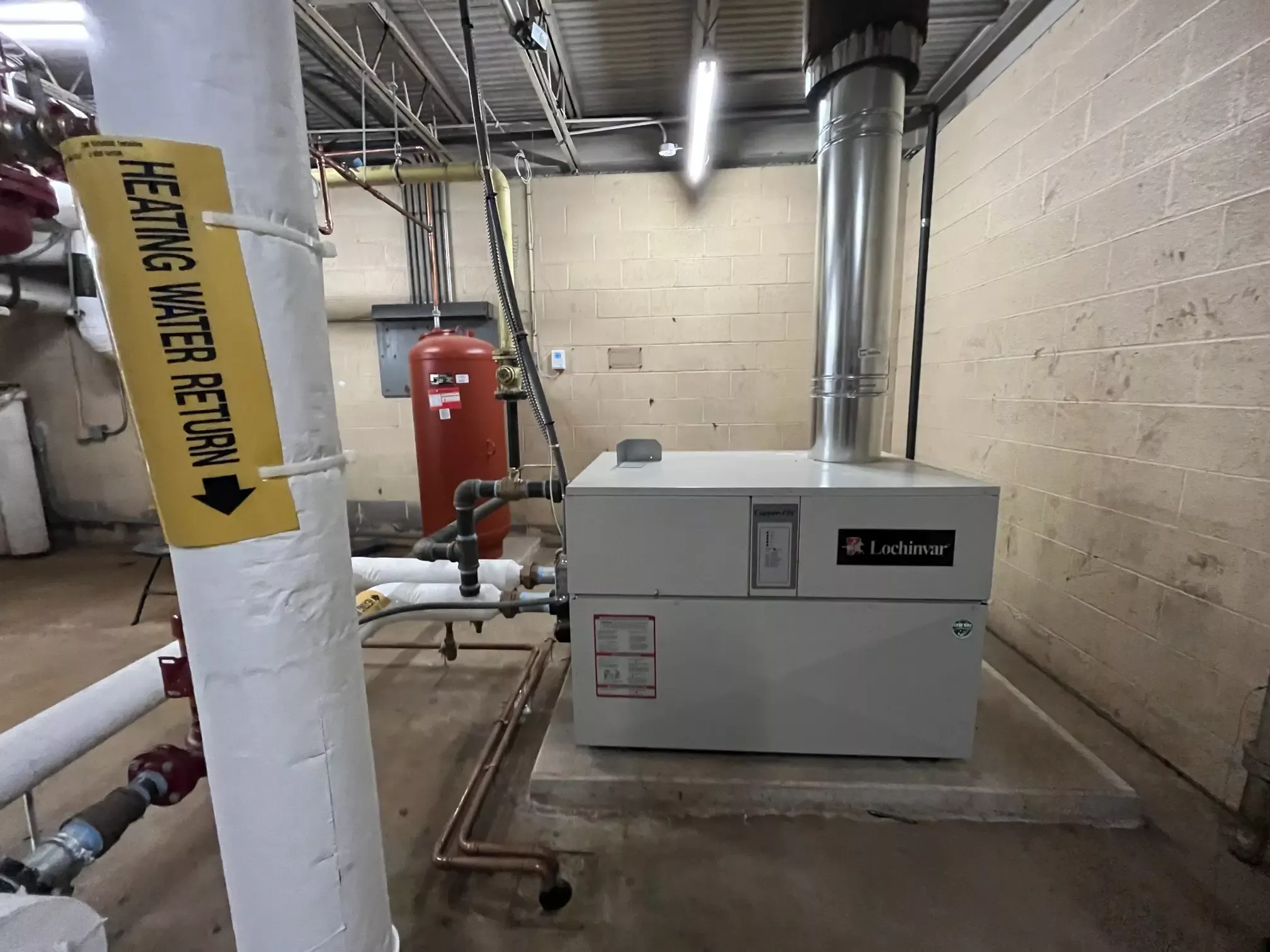 Complete installation of a boiler system in Dallas County