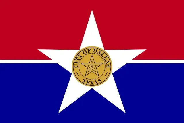 The official flag for the City Of Dallas Texas 