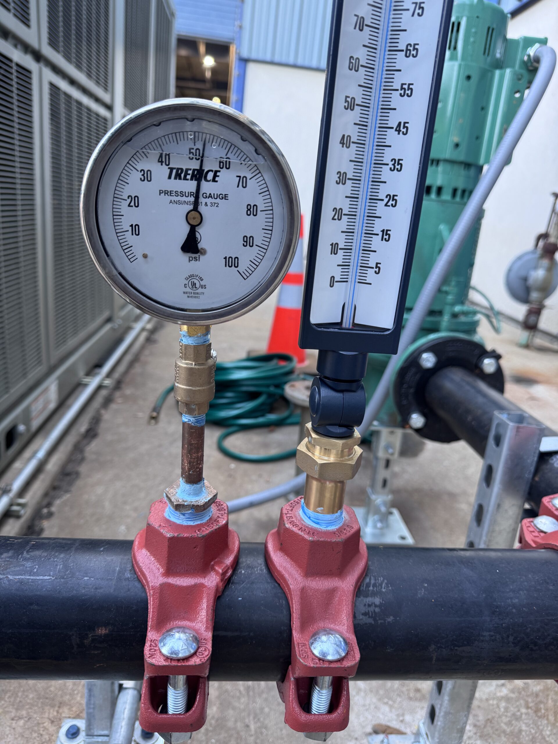 Commercial mechanical pressure gauge testing and startup verification in Dallas-Fort Worth