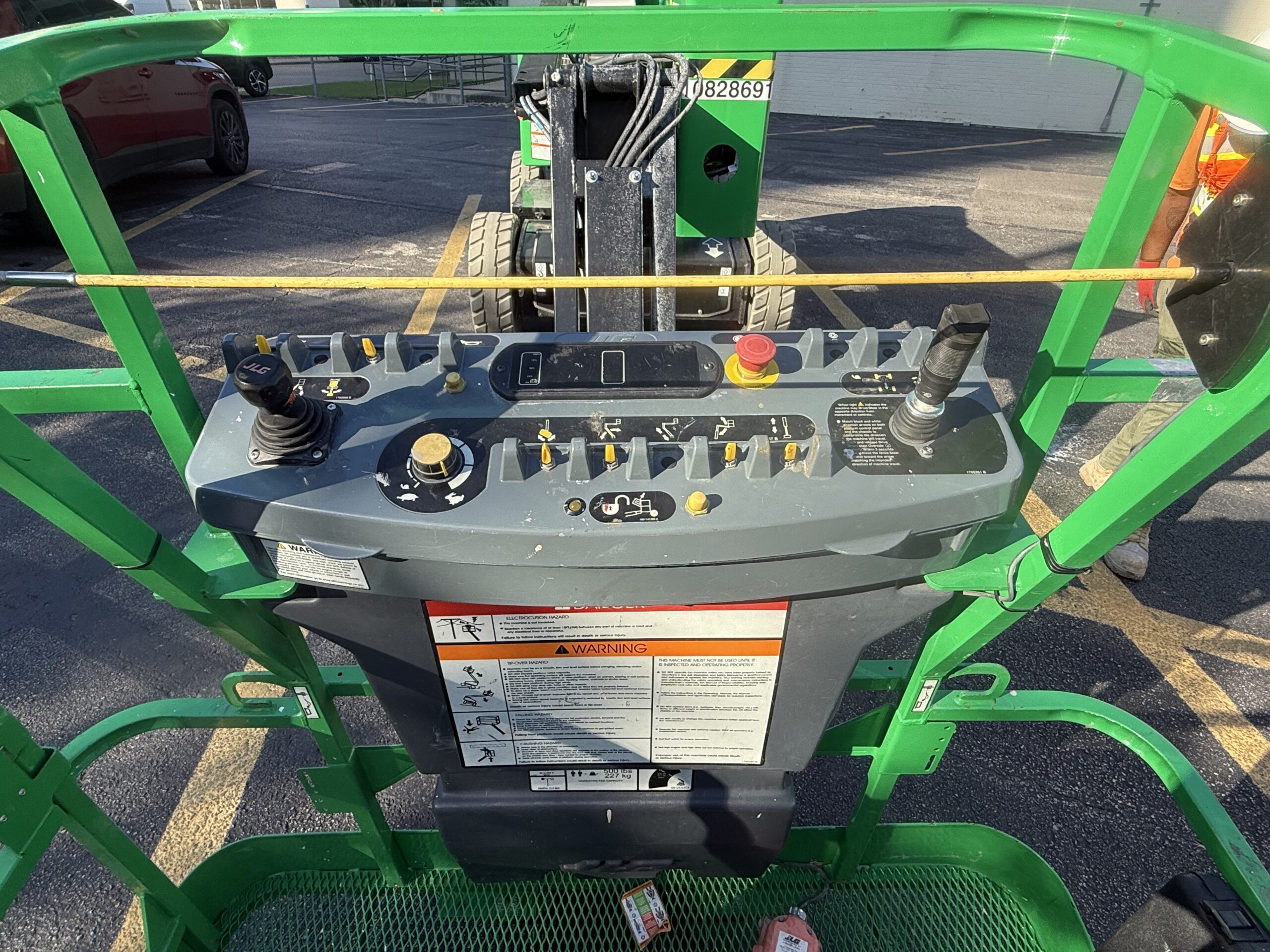 Mobile elevating work platform controls used for commercial mechanical construction